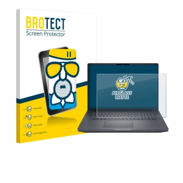 Parte frontale di una confezione del prodotto con il logo del marchio BROTECT. Accanto è raffigurato il dispositivo Dell Pro M