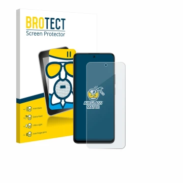 Parte frontale di una confezione del prodotto con il logo del marchio BROTECT. Accanto è raffigurato il dispositivo Honor 400 