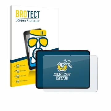 Parte frontale di una confezione del prodotto con il logo del marchio BROTECT. Accanto è raffigurato il dispositivo Teclast T6