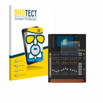 Parte frontale di una confezione del prodotto con il logo del marchio BROTECT. Accanto è raffigurato il dispositivo Behringer 