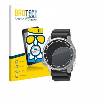Parte frontale di una confezione del prodotto con il logo del marchio BROTECT. Accanto è raffigurato il dispositivo Citizen NY