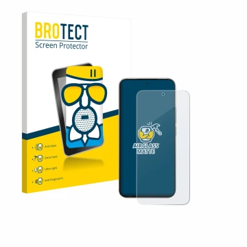 Parte frontale di una confezione del prodotto con il logo del marchio BROTECT. Accanto è raffigurato il dispositivo Xiaomi 15T