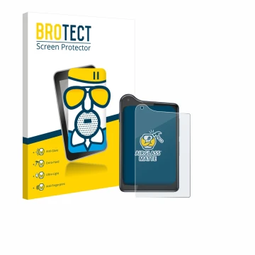 Parte frontale di una confezione del prodotto con il logo del marchio BROTECT. Accanto è raffigurato il dispositivo Xiaomi Qin