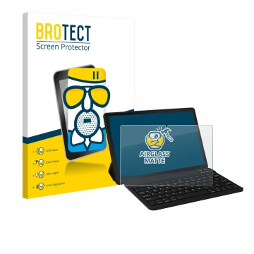 Parte frontale di una confezione del prodotto con il logo del marchio BROTECT. Accanto è raffigurato il dispositivo Laptok LAP