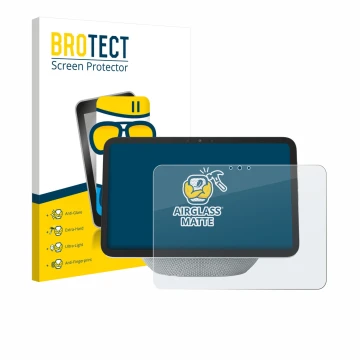 Parte frontale di una confezione del prodotto con il logo del marchio BROTECT. Accanto è raffigurato il dispositivo Amazon Ech