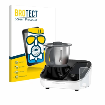 Parte frontale di una confezione del prodotto con il logo del marchio BROTECT. Accanto è raffigurato il dispositivo TOKIT Omni