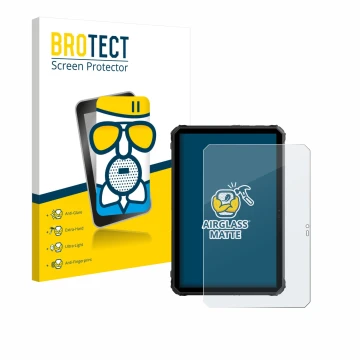 Parte frontale di una confezione del prodotto con il logo del marchio BROTECT. Accanto è raffigurato il dispositivo Blackview 