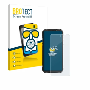 Parte frontale di una confezione del prodotto con il logo del marchio BROTECT. Accanto è raffigurato il dispositivo Ulefone 29