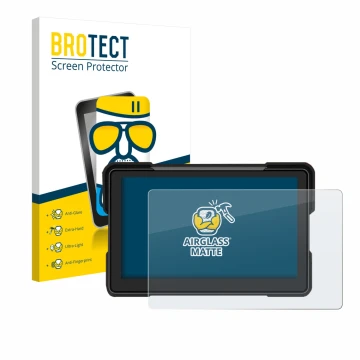 Parte frontale di una confezione del prodotto con il logo del marchio BROTECT. Accanto è raffigurato il dispositivo Airpuxem M