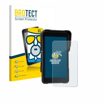 Parte frontale di una confezione del prodotto con il logo del marchio BROTECT. Accanto è raffigurato il dispositivo CAMECHO Mo