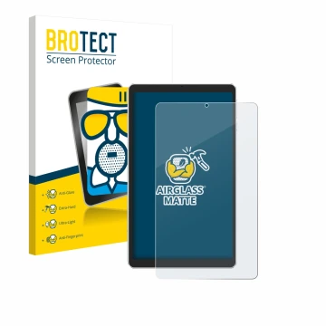 Parte frontale di una confezione del prodotto con il logo del marchio BROTECT. Accanto è raffigurato il dispositivo Ulefone Ta