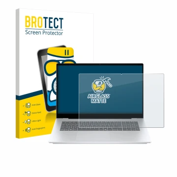 Parte frontale di una confezione del prodotto con il logo del marchio BROTECT. Accanto è raffigurato il dispositivo HP OmniBoo