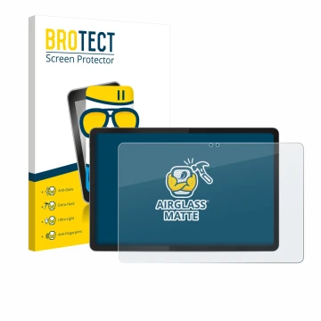 Parte frontale di una confezione del prodotto con il logo del marchio BROTECT. Accanto è raffigurato il dispositivo Lenovo Ide