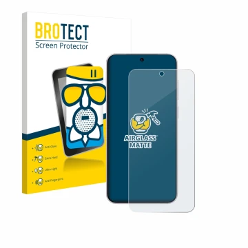 Parte frontale di una confezione del prodotto con il logo del marchio BROTECT. Accanto è raffigurato il dispositivo Vivo X300 