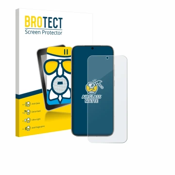 Parte frontale di una confezione del prodotto con il logo del marchio BROTECT. Accanto è raffigurato il dispositivo Honor Magi