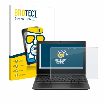 Parte frontale di una confezione del prodotto con il logo del marchio BROTECT. Accanto è raffigurato il dispositivo HP Fortis 