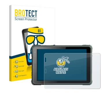 Parte frontale di una confezione del prodotto con il logo del marchio BROTECT. Accanto è raffigurato il dispositivo Geshem MTK