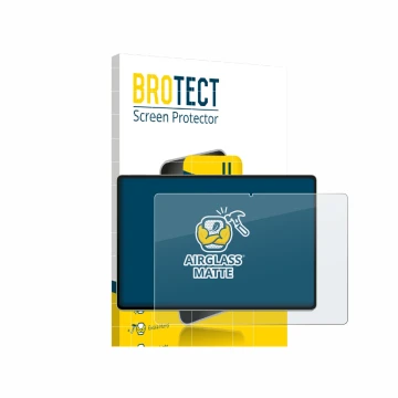 Parte frontale di una confezione del prodotto con il logo del marchio BROTECT. Accanto è raffigurato il dispositivo Huawei Mat