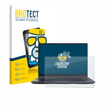Parte frontale di una confezione del prodotto con il logo del marchio BROTECT. Accanto è raffigurato il dispositivo Gigabyte A