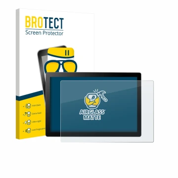 Parte frontale di una confezione del prodotto con il logo del marchio BROTECT. Accanto è raffigurato il dispositivo Wacom Cint