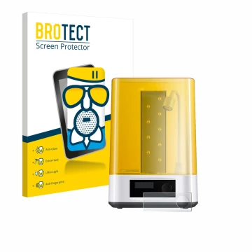 Parte frontale di una confezione del prodotto con il logo del marchio BROTECT. Accanto è raffigurato il dispositivo Anycubic W
