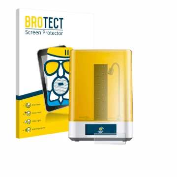 Parte frontale di una confezione del prodotto con il logo del marchio BROTECT. Accanto è raffigurato il dispositivo Anycubic W