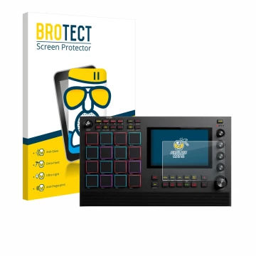 Parte frontale di una confezione del prodotto con il logo del marchio BROTECT. Accanto è raffigurato il dispositivo Akai MPC L