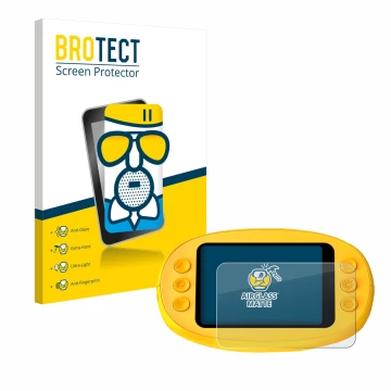 Parte frontale di una confezione del prodotto con il logo del marchio BROTECT. Accanto è raffigurato il dispositivo Ashfly ins