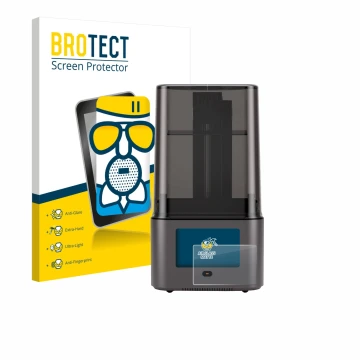 Parte frontale di una confezione del prodotto con il logo del marchio BROTECT. Accanto è raffigurato il dispositivo Anycubic P