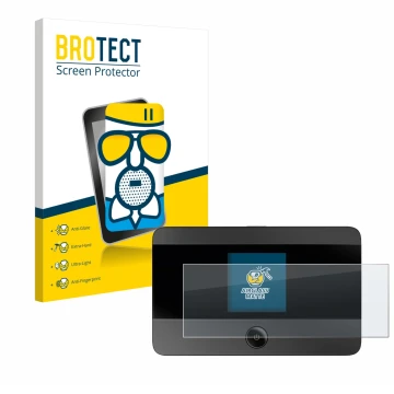 Parte frontale di una confezione del prodotto con il logo del marchio BROTECT. Accanto è raffigurato il dispositivo TP-Link M7