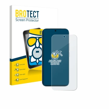 Parte frontale di una confezione del prodotto con il logo del marchio BROTECT. Accanto è raffigurato il dispositivo Vivo S50 c