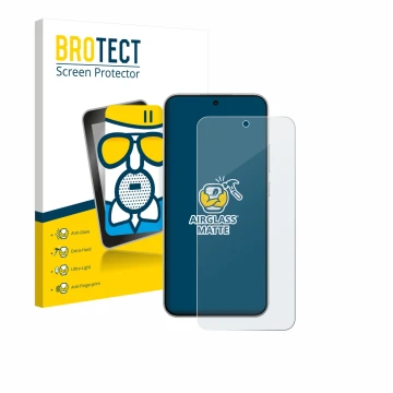 Parte frontale di una confezione del prodotto con il logo del marchio BROTECT. Accanto è raffigurato il dispositivo Oppo A6 Pr