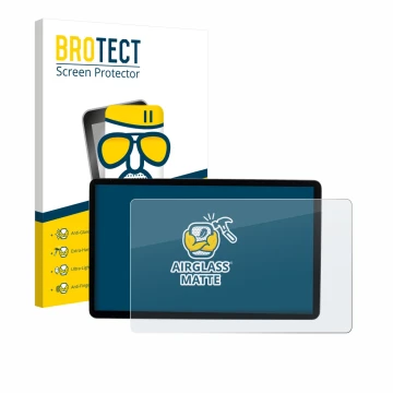 Parte frontale di una confezione del prodotto con il logo del marchio BROTECT. Accanto è raffigurato il dispositivo MG S5 EV 1