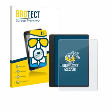 Parte frontale di una confezione del prodotto con il logo del marchio BROTECT. Accanto è raffigurato il dispositivo TCL Note A