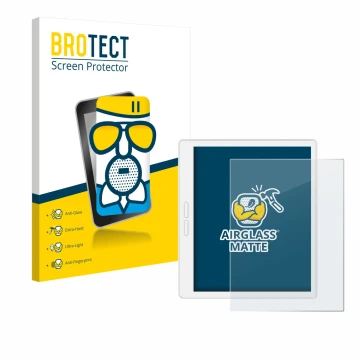 Parte frontale di una confezione del prodotto con il logo del marchio BROTECT. Accanto è raffigurato il dispositivo Bigme B751