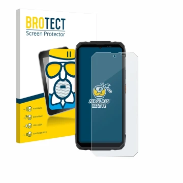 Parte frontale di una confezione del prodotto con il logo del marchio BROTECT. Accanto è raffigurato il dispositivo Blackview 