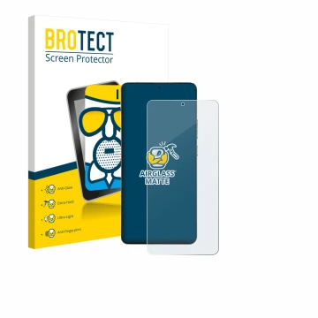 Parte frontale di una confezione del prodotto con il logo del marchio BROTECT. Accanto è raffigurato il dispositivo Motorola S