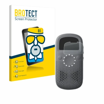 Parte frontale di una confezione del prodotto con il logo del marchio BROTECT. Accanto è raffigurato il dispositivo Relay X co