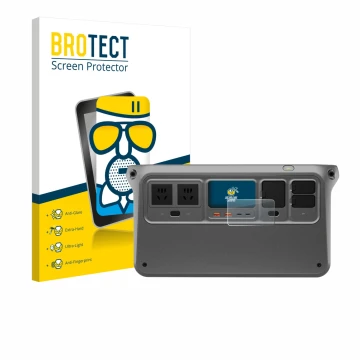 Parte frontale di una confezione del prodotto con il logo del marchio BROTECT. Accanto è raffigurato il dispositivo DJI Power 