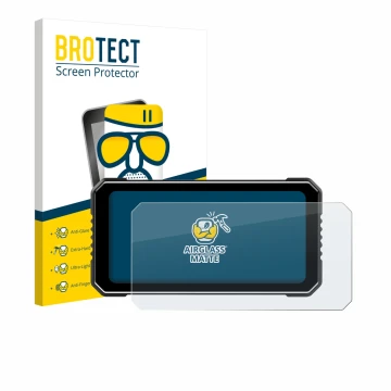 Parte frontale di una confezione del prodotto con il logo del marchio BROTECT. Accanto è raffigurato il dispositivo Vtopek MT2