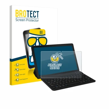 Parte frontale di una confezione del prodotto con il logo del marchio BROTECT. Accanto è raffigurato il dispositivo Laptok YXP