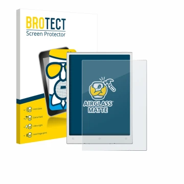 Parte frontale di una confezione del prodotto con il logo del marchio BROTECT. Accanto è raffigurato il dispositivo Viwoods Ai