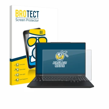 Parte frontale di una confezione del prodotto con il logo del marchio BROTECT. Accanto è raffigurato il dispositivo Tuxedo Inf