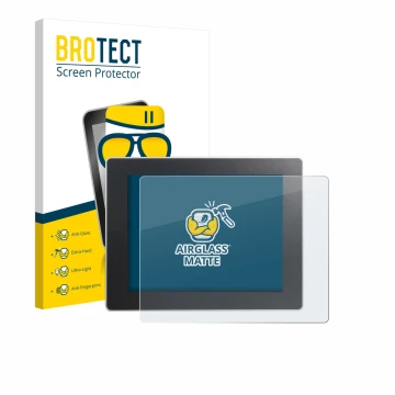 Parte frontale di una confezione del prodotto con il logo del marchio BROTECT. Accanto è raffigurato il dispositivo Weintek cM