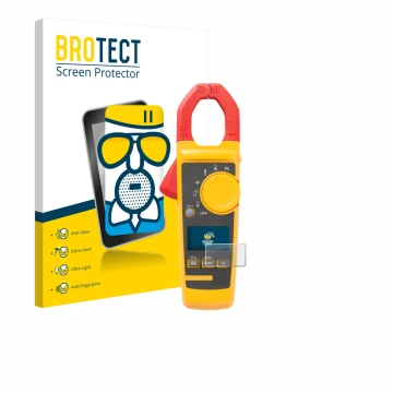Parte frontale di una confezione del prodotto con il logo del marchio BROTECT. Accanto è raffigurato il dispositivo Fluke 325 