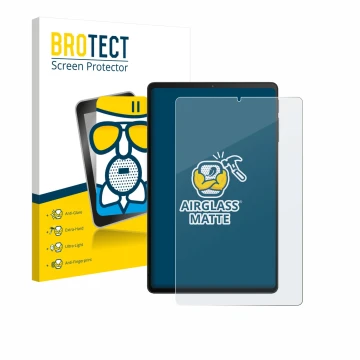 Parte frontale di una confezione del prodotto con il logo del marchio BROTECT. Accanto è raffigurato il dispositivo Xiaomi Bla