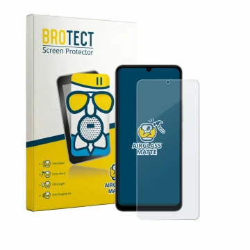 Parte frontale di una confezione del prodotto con il logo del marchio BROTECT. Accanto è raffigurato il dispositivo Vivo Y11 2