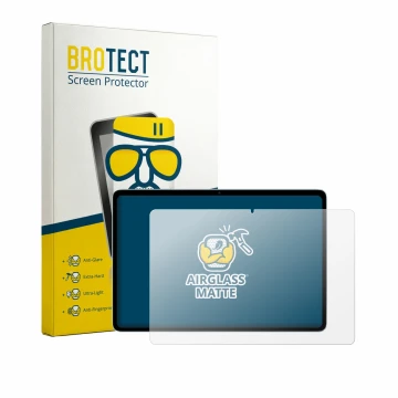 Parte frontale di una confezione del prodotto con il logo del marchio BROTECT. Accanto è raffigurato il dispositivo Teclast P3