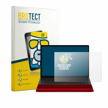 Parte frontale di una confezione del prodotto con il logo del marchio BROTECT. Accanto è raffigurato il dispositivo HP Scuderi