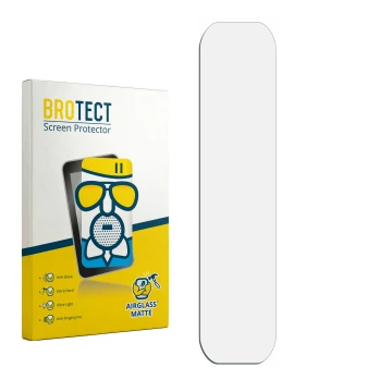 Parte frontale di una confezione del prodotto con il logo del marchio BROTECT. Accanto si trova la protezione per lo schermo c